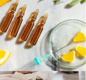 Vitamin infusion ampoules with citrus